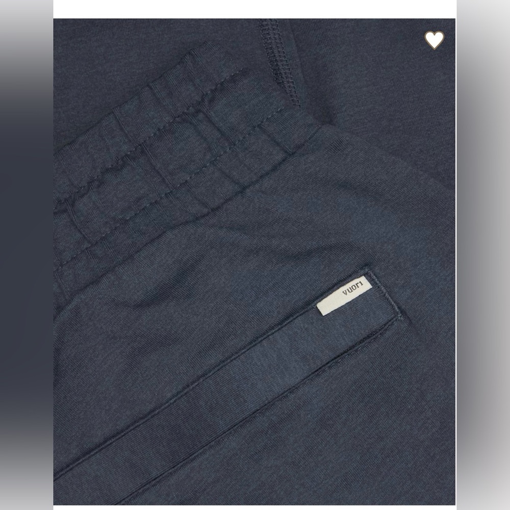 Vuori DreamKnit Ponto Performance Sweatpants in Azure Heather ,Small - Picture 4 of 11